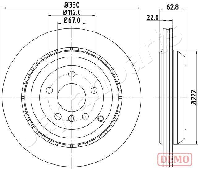 Brzdový kotúč JAPANPARTS