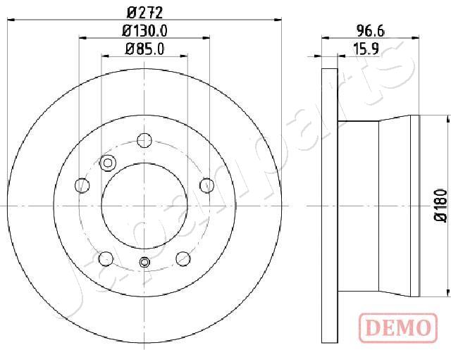 Brzdový kotúč JAPANPARTS