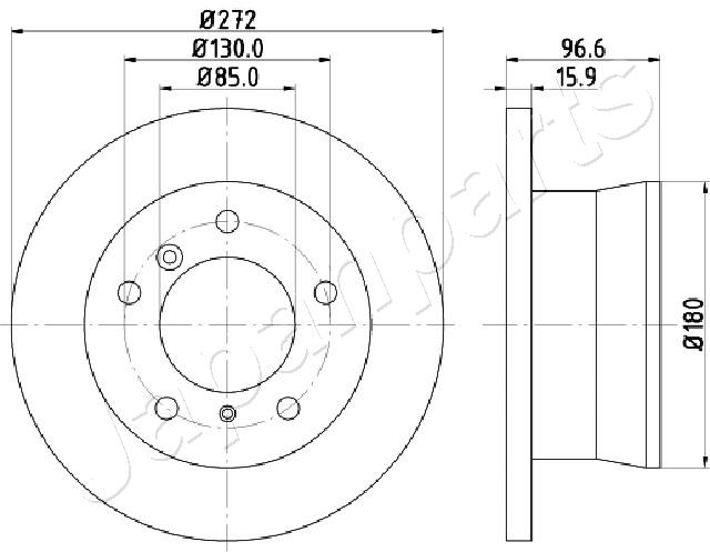Brzdový kotúč JAPANPARTS