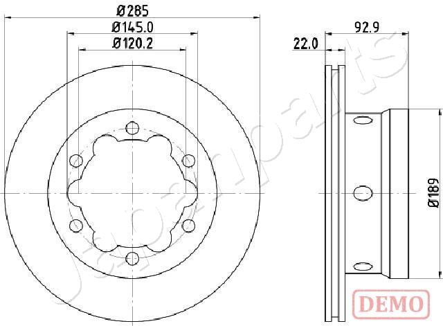 Brzdový kotúč JAPANPARTS