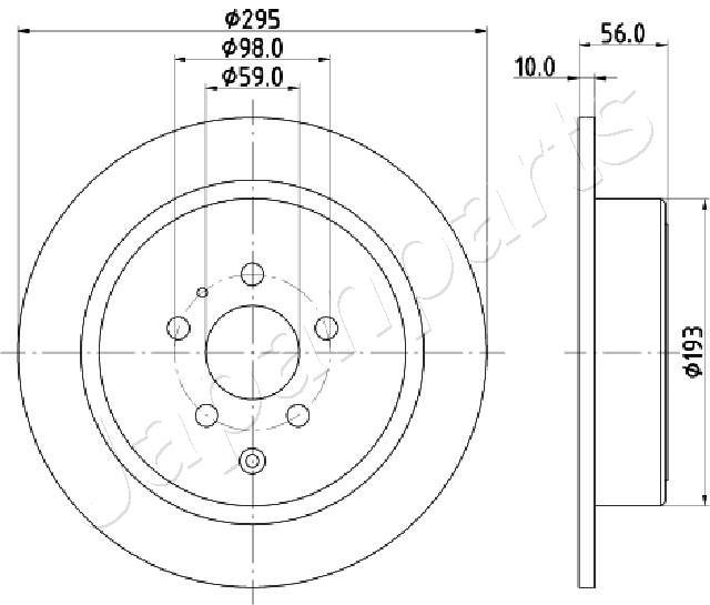 Brzdový kotúč JAPANPARTS