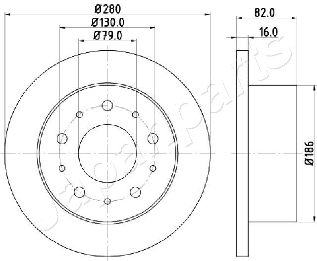Brzdový kotúč JAPANPARTS