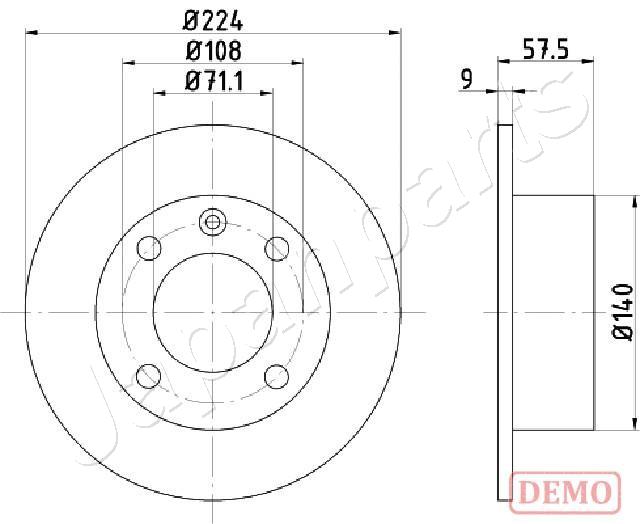 Brzdový kotúč JAPANPARTS
