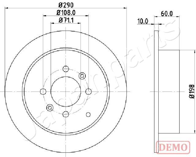 Brzdový kotúč JAPANPARTS