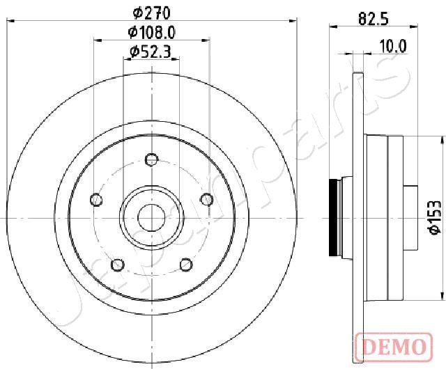 Brzdový kotúč JAPANPARTS