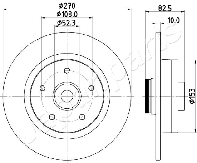 Brzdový kotúč JAPANPARTS