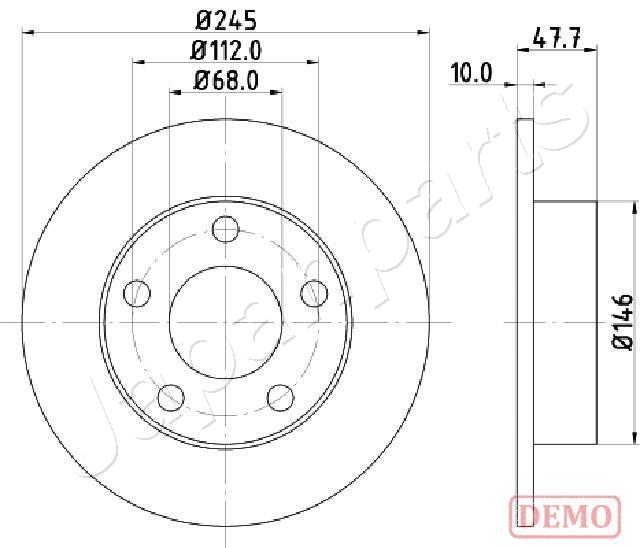 Brzdový kotúč JAPANPARTS
