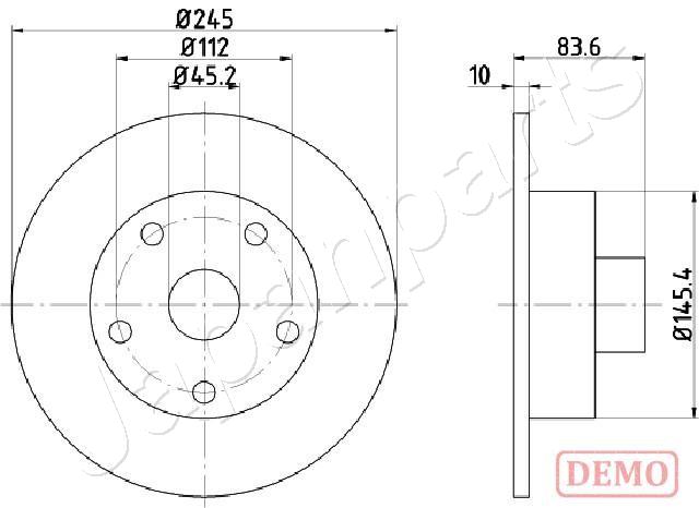 Brzdový kotúč JAPANPARTS