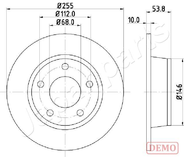 Brzdový kotúč JAPANPARTS