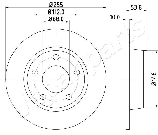 Brzdový kotúč JAPANPARTS