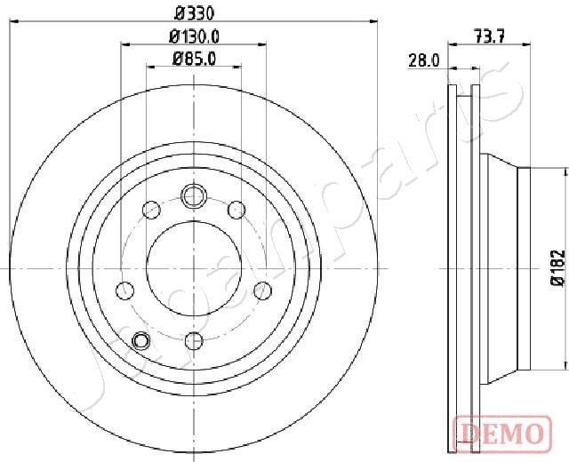 Brzdový kotúč JAPANPARTS