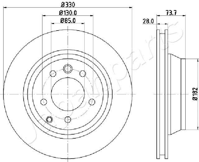Brzdový kotúč JAPANPARTS