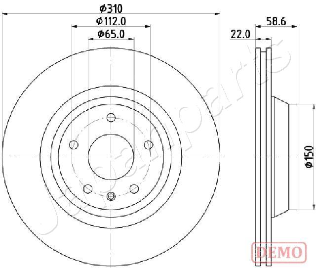 Brzdový kotúč JAPANPARTS