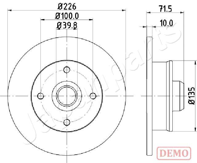 Brzdový kotúč JAPANPARTS