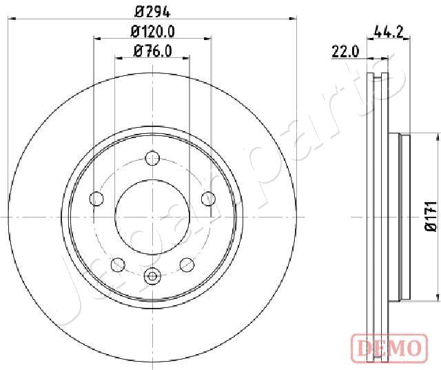 Brzdový kotúč JAPANPARTS