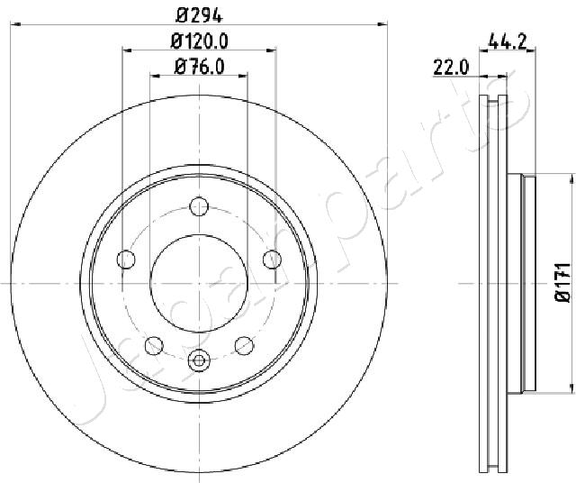 Brzdový kotúč JAPANPARTS