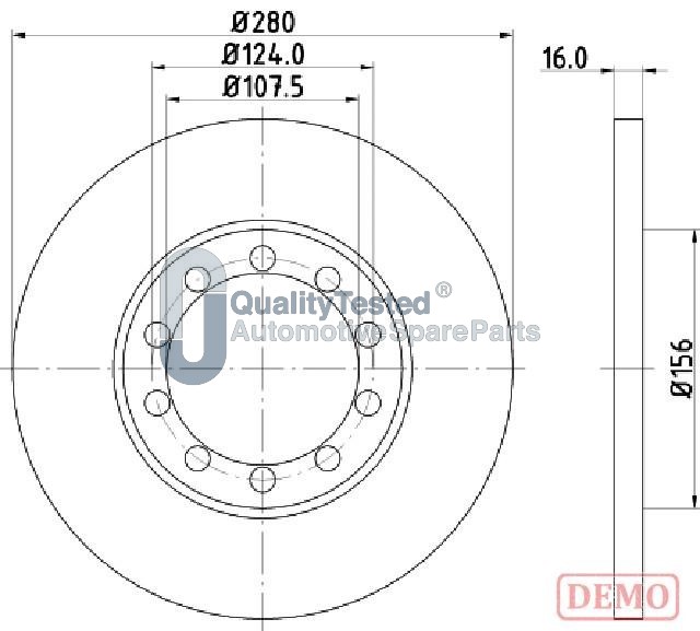 Brzdový kotúč JAPANPARTS