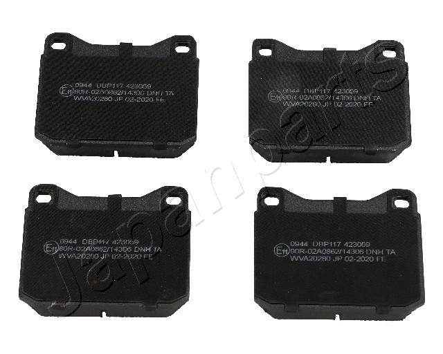 Sada brzdových platničiek kotúčovej brzdy JAPANPARTS