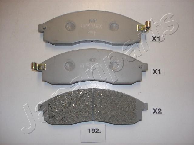 Sada brzdových platničiek kotúčovej brzdy JAPANPARTS