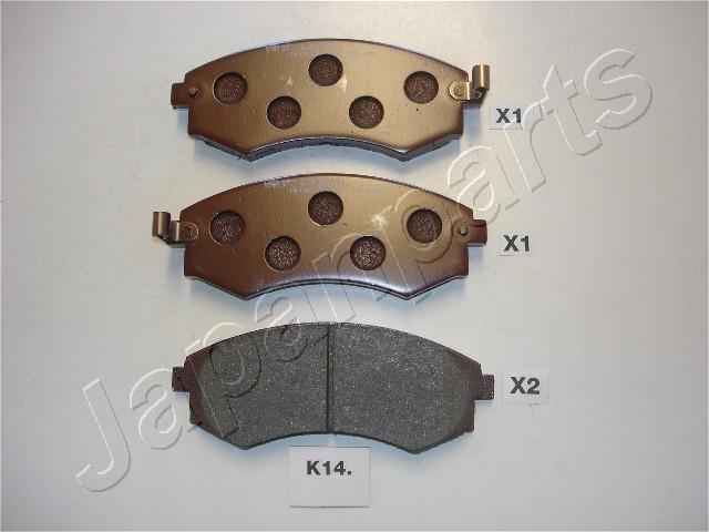 Sada brzdových platničiek kotúčovej brzdy JAPANPARTS