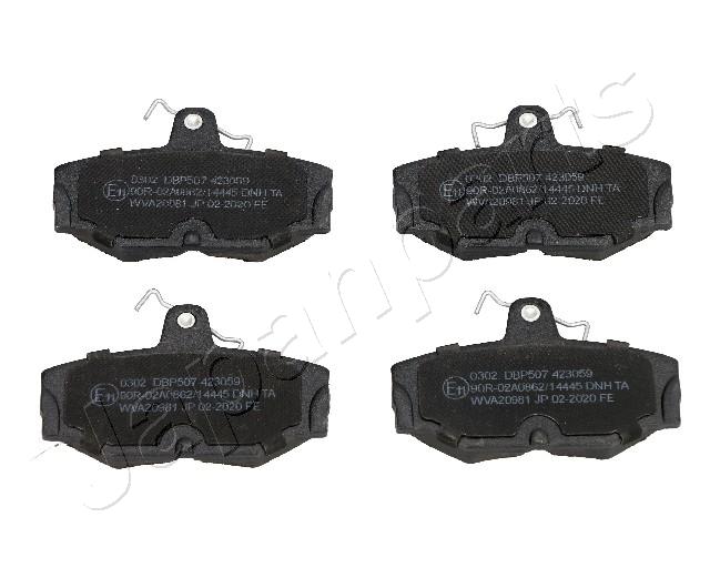 Sada brzdových platničiek kotúčovej brzdy JAPANPARTS