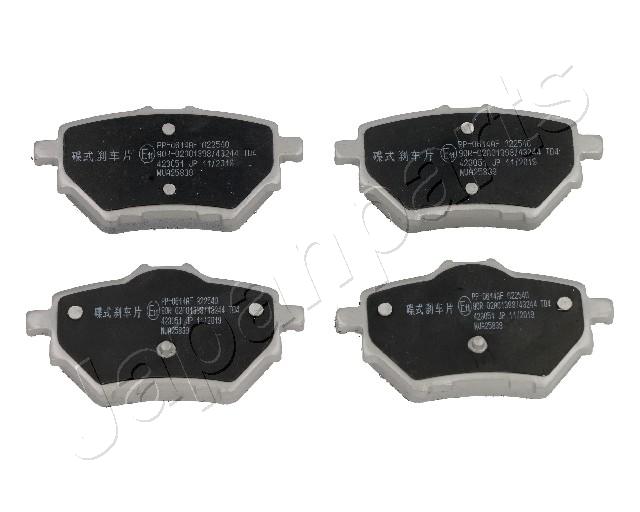 Sada brzdových platničiek kotúčovej brzdy JAPANPARTS