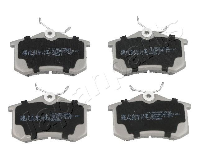 Sada brzdových platničiek kotúčovej brzdy JAPANPARTS