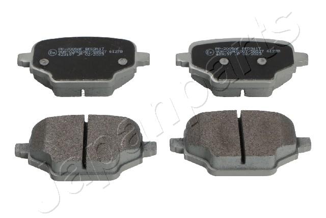 Sada brzdových platničiek kotúčovej brzdy JAPANPARTS