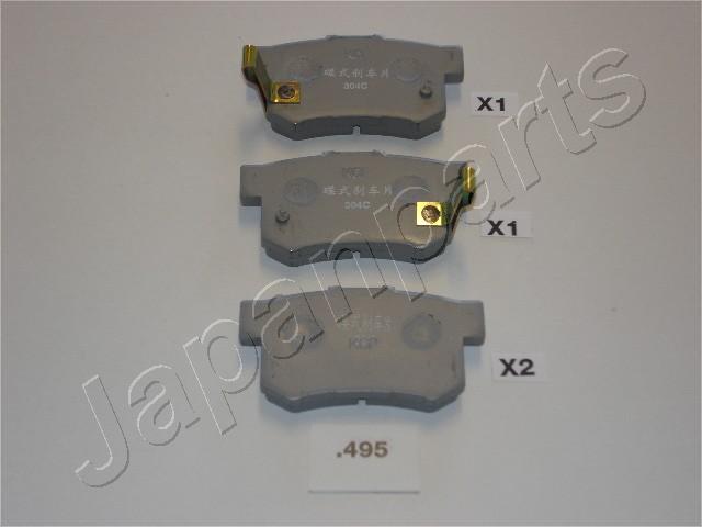 Sada brzdových platničiek kotúčovej brzdy JAPANPARTS