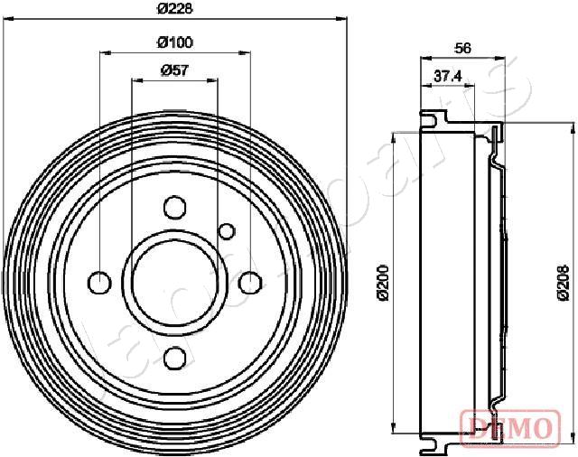 Brzdový bubon JAPANPARTS