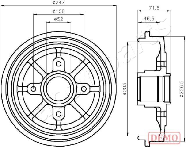 Brzdový bubon JAPANPARTS