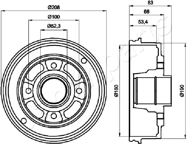 Brzdový bubon JAPANPARTS