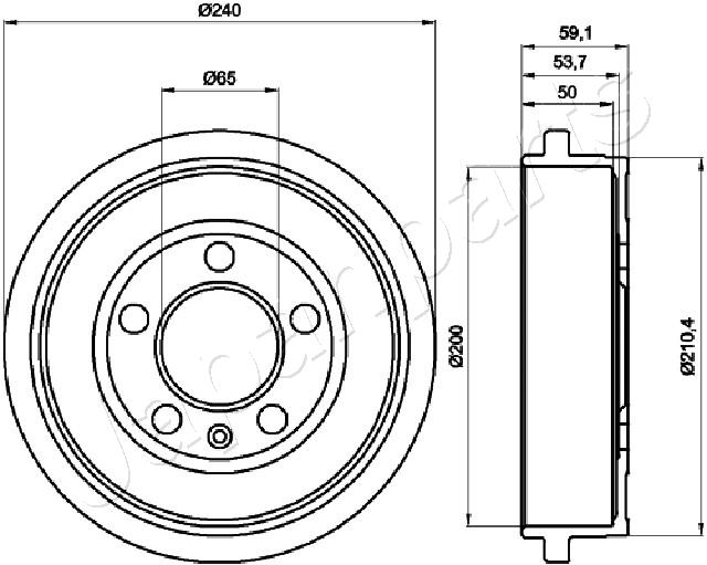 Brzdový bubon JAPANPARTS