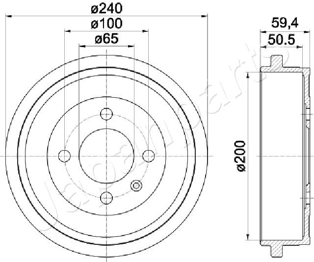Brzdový bubon JAPANPARTS