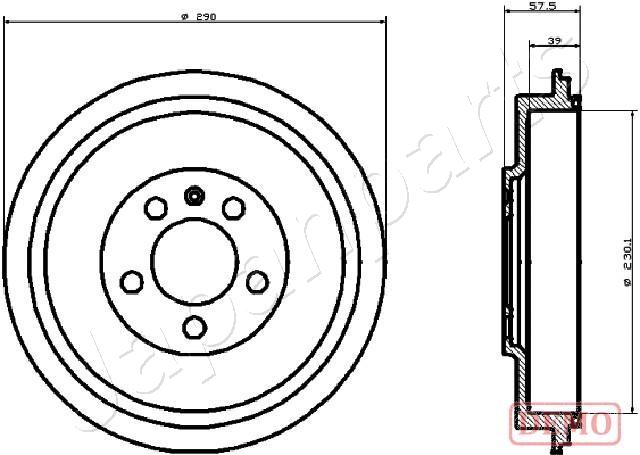 Brzdový bubon JAPANPARTS