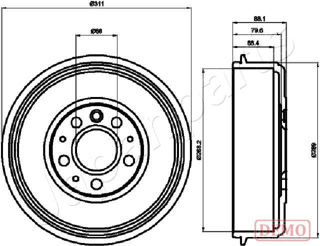 Brzdový bubon JAPANPARTS