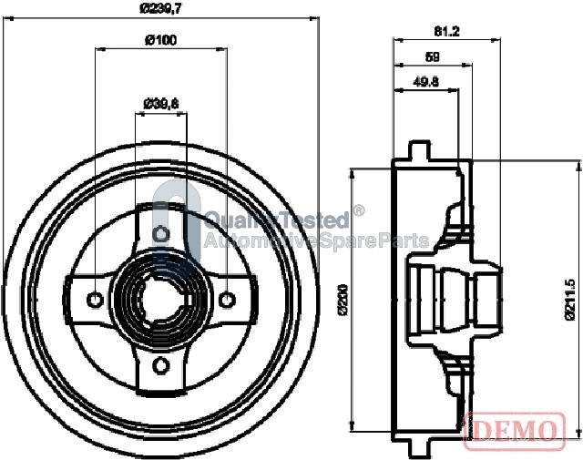 Brzdový bubon JAPANPARTS