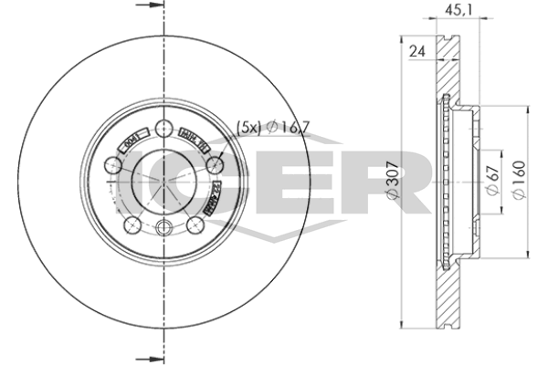 Brzdový kotúč ICER
