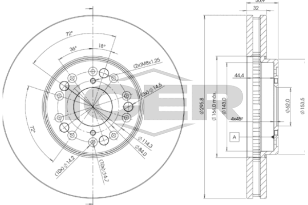 Brzdový kotúč ICER