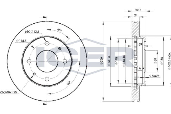 Brzdový kotúč ICER