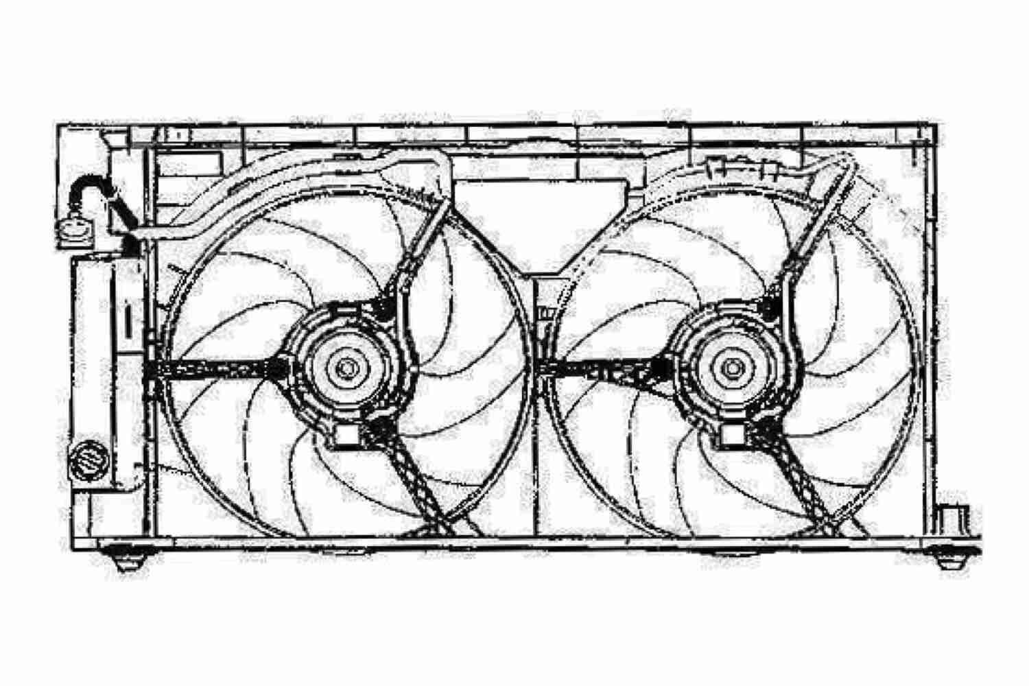 Ventilátor chladenia motora VEMO