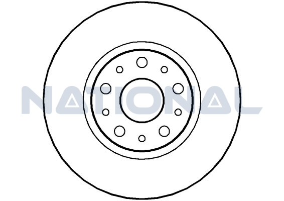 Brzdový kotúč National Auto Parts