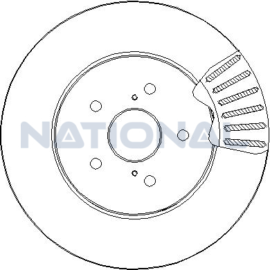 Brzdový kotúč National Auto Parts