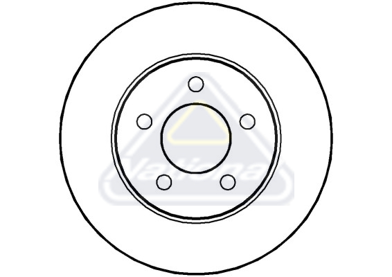 Brzdový kotúč National Auto Parts