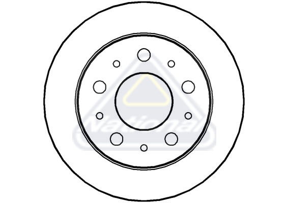 Brzdový kotúč National Auto Parts