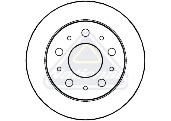 Brzdový kotúč National Auto Parts