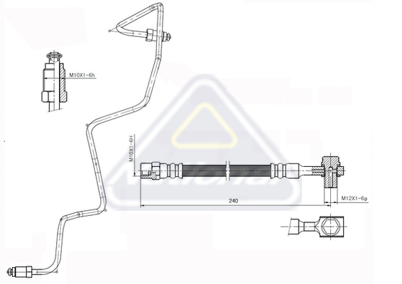 Brzdová hadica National Auto Parts