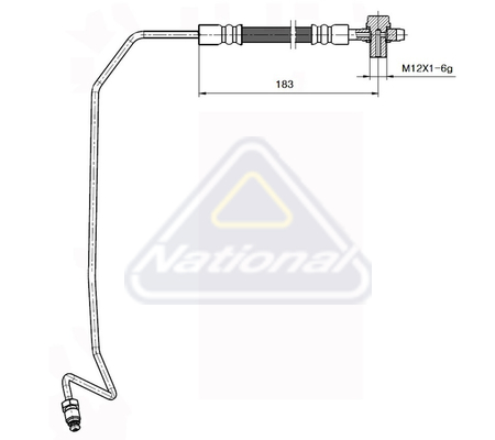 Brzdová hadica National Auto Parts