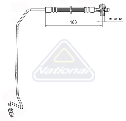 Brzdová hadica National Auto Parts