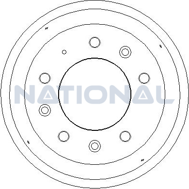 Brzdový bubon National Auto Parts